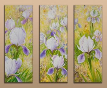 Irises (Triptych) (Tenderness Irises). Zhaldak Edward