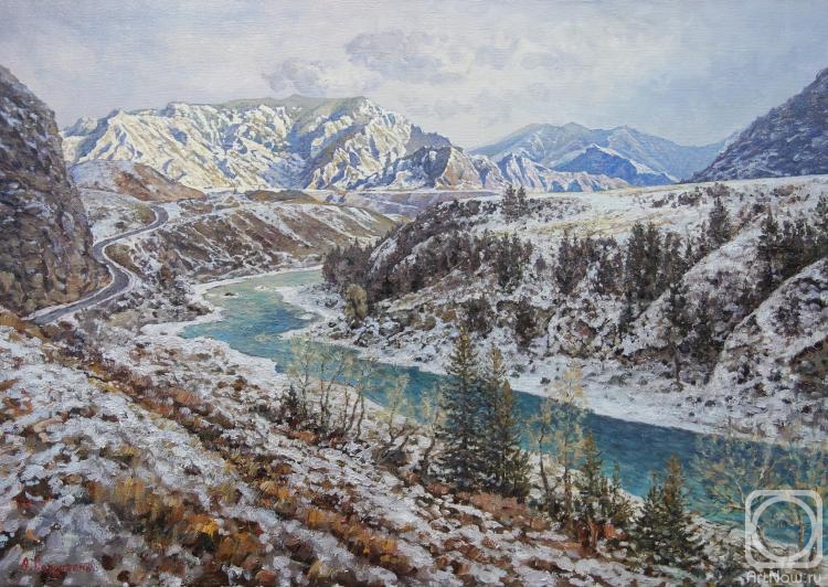 Soldatenko Andrey. The first snow in Altai