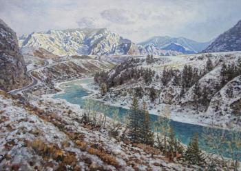 The first snow in Altai. Soldatenko Andrey