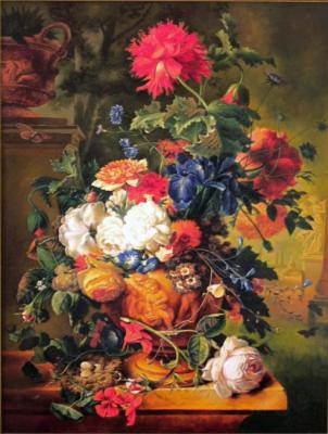 Jan van Heysum. Flowers