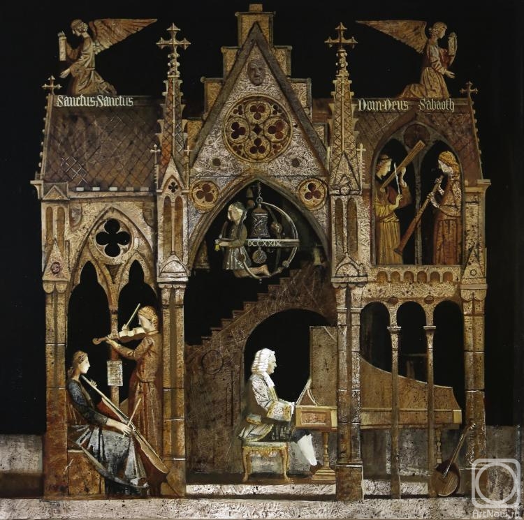 Pokidyshev Ivan. Music of the old cathedrals (left part of triptych)