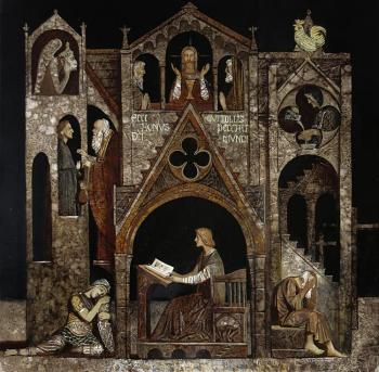 Music of the old cathedrals (right part of triptych)
