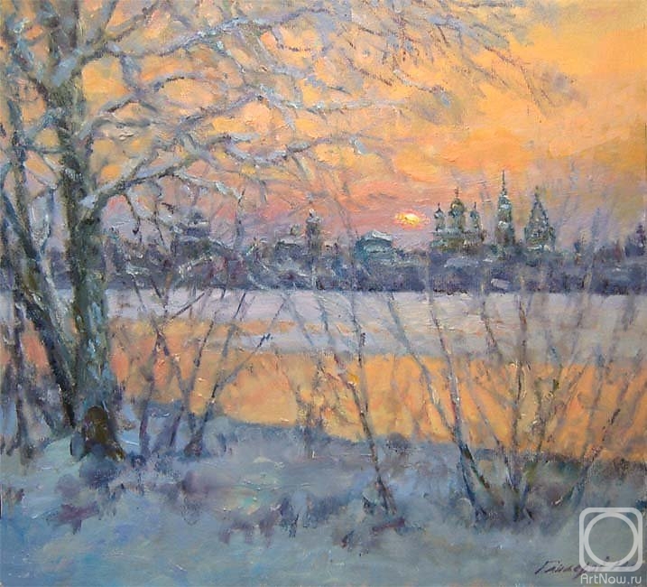 Gaiderov Michail. Winter evening in Kolomna
