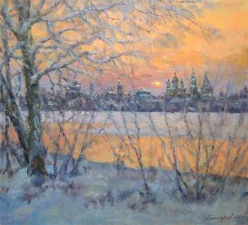 Winter evening in Kolomna. Gaiderov Michail