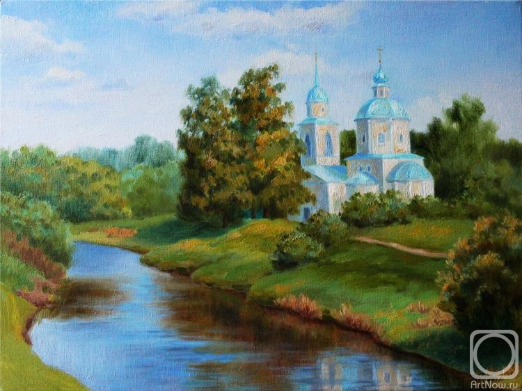 Norenko Anastasya. Temple by the river. Bernovo
