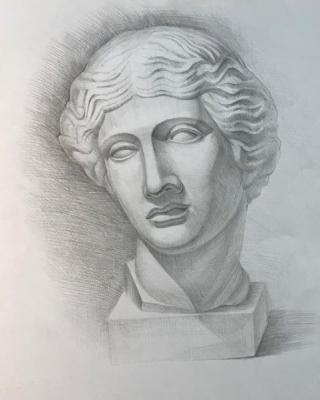 Картина «Гипсовая голова»