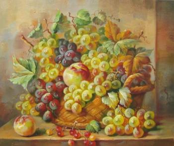 Grapes and peaches. Osipov Maksim
