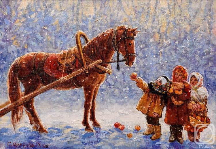 Simonova Olga. Frosty apples