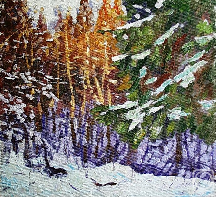 Rudnik Mihkail. Winter forest