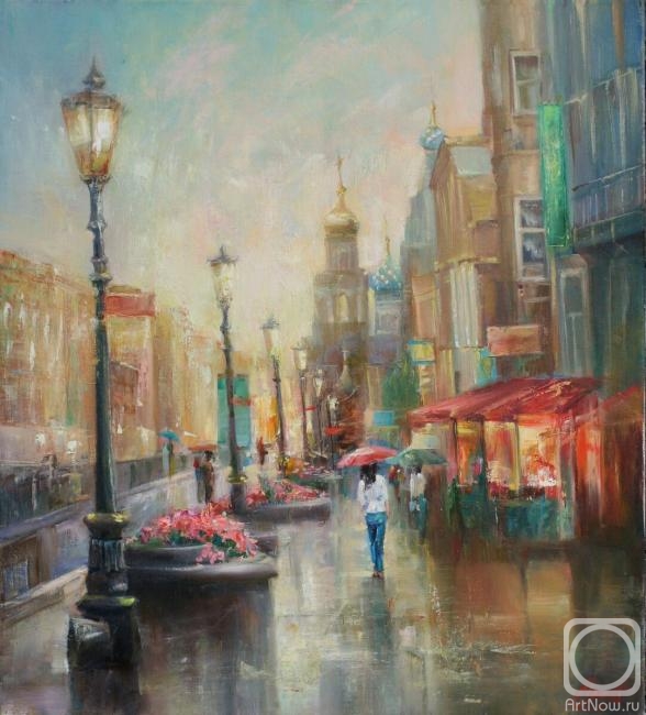 Yekimov Vladimir. Walk in the rain