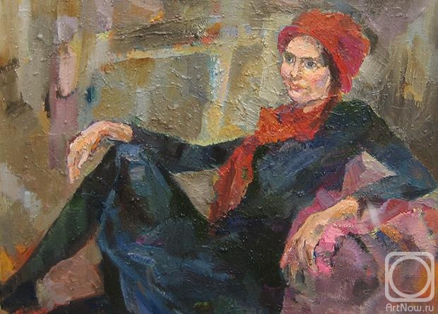 Bocharova Anna. The girl in the red hat