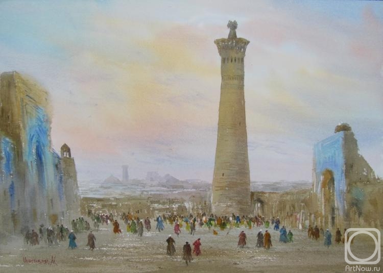 Mukhamedov Ulugbek. View of the Kalyan Minaret