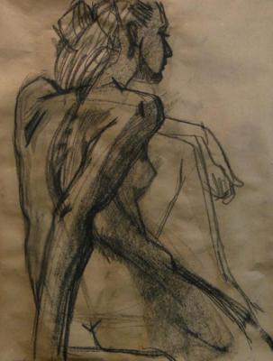 Картина «Сидящая обнаженная»