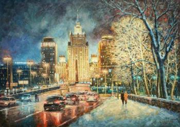The Ministry of foreign Affairs. Frosty evening. Razzhivin Igor