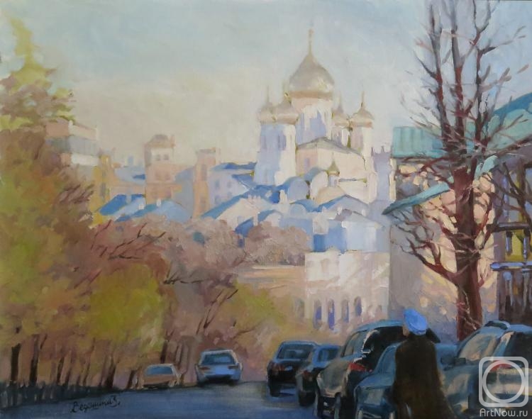 Vedeshina Zinaida. View of Moscow from the side of Strastny Boulevard