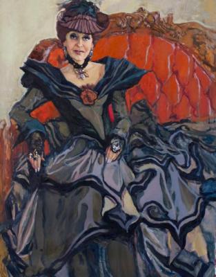Portrait of Honored Artist of Ukraine Lyudmila Shestakova. Grigorieva-Klimova Olga