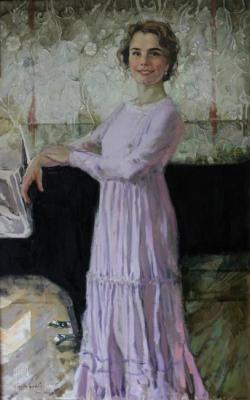 Portrait of artist Valentina Ogdanskaya. Grigorieva-Klimova Olga