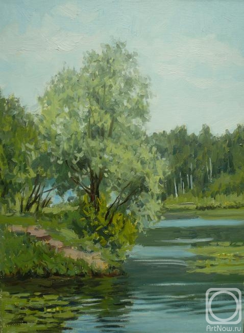 Toporkov Anatoliy. Willow near the water of Strogino