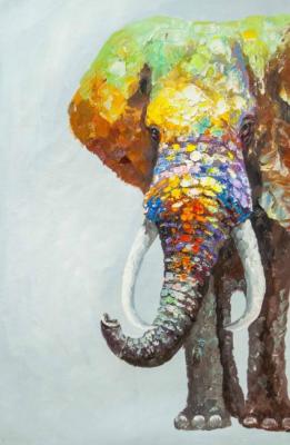 Colorful elephant. Vevers Christina