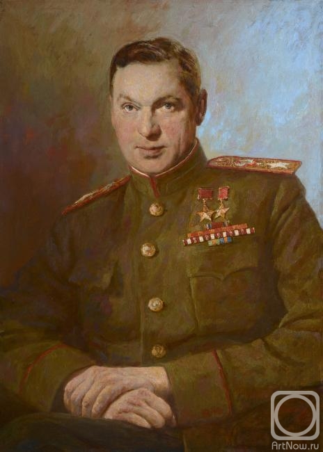 Mironov Andrey. Portrait of Marshal of the Soviet Union K. K. Rokossovsky