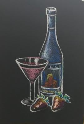 Glass of wine (sketch)