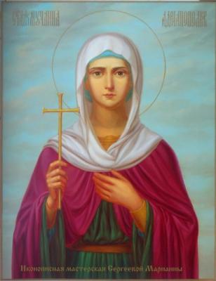Sergeeva Marianna Viktorovna. Personal icon of St. Anna of Adrianople