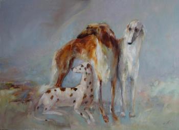Wind from the sea. Russian greyhounds