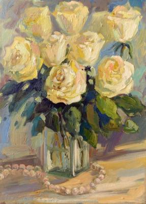 Roses and pearls. Gerasimova Natalia