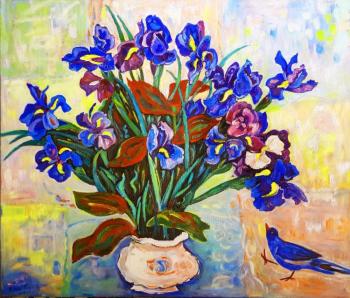 Krasovskaya Tatyana Grigorievna. Blue irises