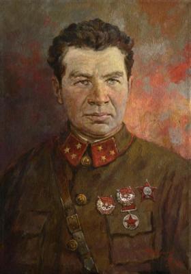 Portrait of the Commander of the 62nd Army, Lieutenant General V.I. Chuikov. Mironov Andrey