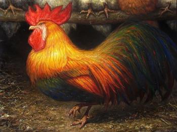 Rooster (Animal Studies). Maykov Igor