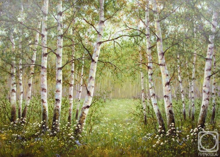 Boev Sergey. In a birch grove