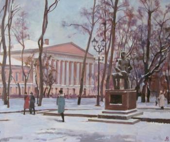 Lapovok Vladimir Abramovich. Strastnoy Boulevard.Monument to Rachmaninoff