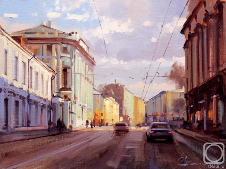 Shalaev Alexey. "The last warmth of autumn." Maroseika Street