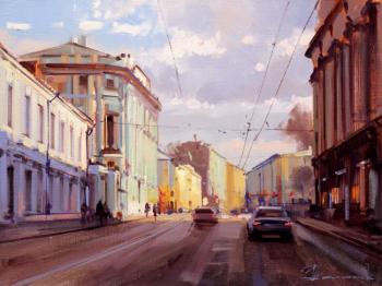 "The last warmth of autumn." Maroseika Street (The Picture Sun City). Shalaev Alexey