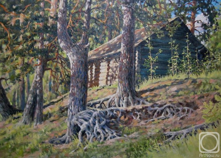 Svinin Andrey. Landscape with hunters's shack