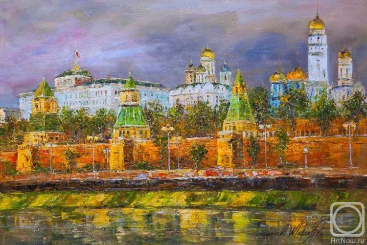 Vlodarchik Andjei. View of the Kremlin from the Moscow river