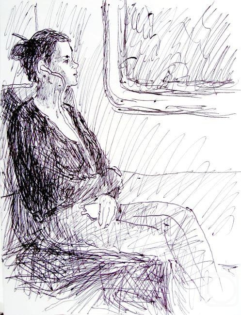 Karaceva Galina. In the train