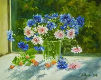 Cornflowers in counter-magazine. Ivanova Nadezhda