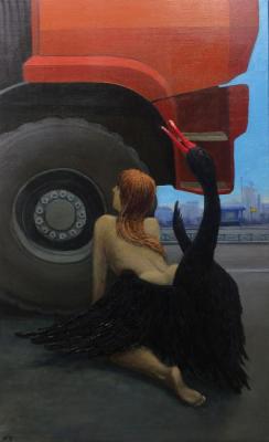 Leda and the Swan. Monakhov Ruben