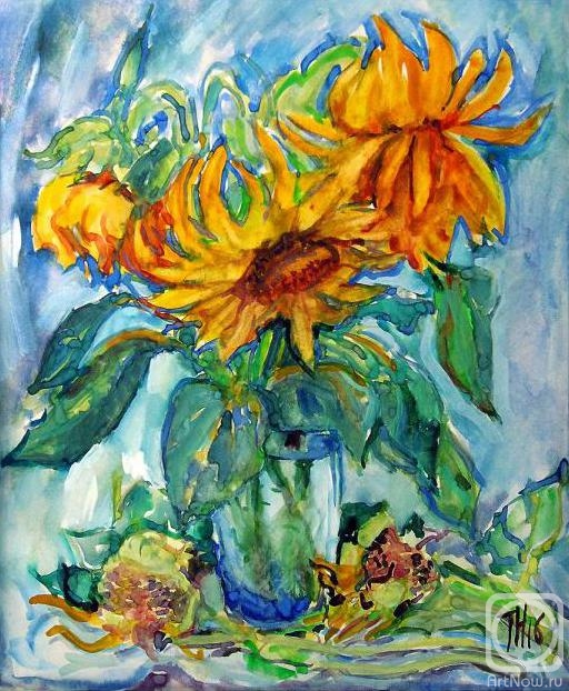 Tomarev Nikolay. Sunflowers