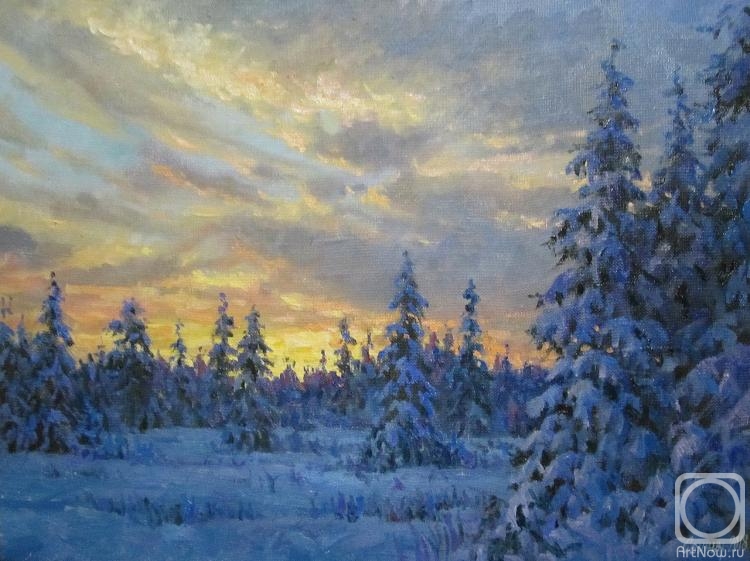 Svinin Andrey. Winters sunset