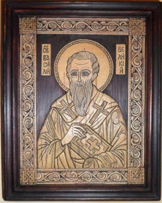 Icon of Basil the Great. Piankov Alexsandr