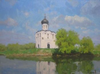 Church of the Intercession on the Nerl. Spring. Chertov Sergey