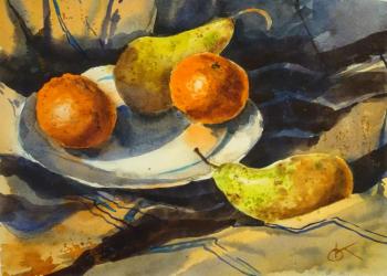 Kulikova Olga Vladimirovna. Pears and tangerines