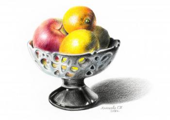 Fruit in a vase