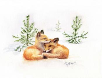 Foxes. Sukhova Natalya
