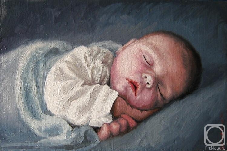 Arseni Victor. SLEEPING BABY (study to the picture)