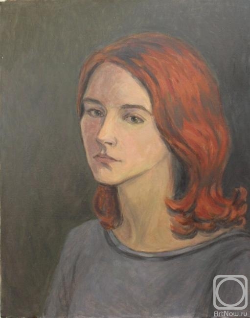 Illarionova-Komarova Elena. Girl with red hair