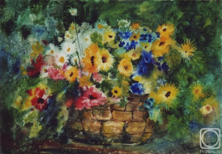 Sipovich Tatiana. Flowers in a basket